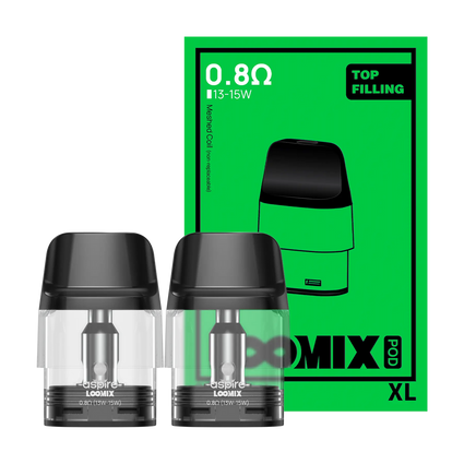 Aspire Loomix Pods 3ml 0.8ohm x2