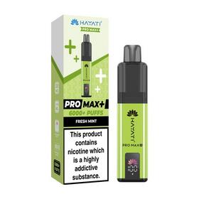 Hayati Pro Max 6000+ Pod Kit Fresh Mint 10mg