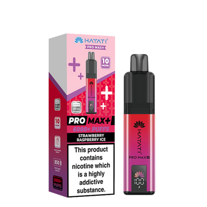 Hayati Pro Max+ 6000 Pod Kit Strawberry Raspberry Ice 10mg