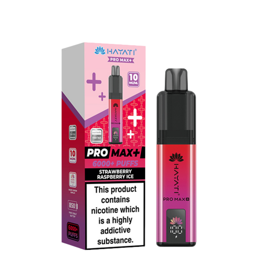 Hayati Pro Max+ 6000 Pod Kit Strawberry Raspberry Ice 10mg
