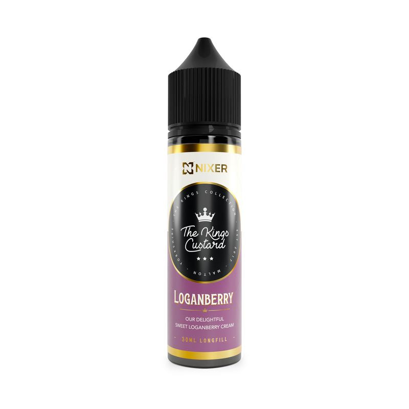 Nixer x The Kings Custard Loganberry 30ml 0mg Longfill