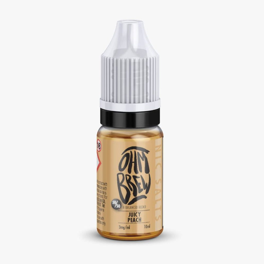 Ohm Brew Juicy Peach Nic Salt 3mg