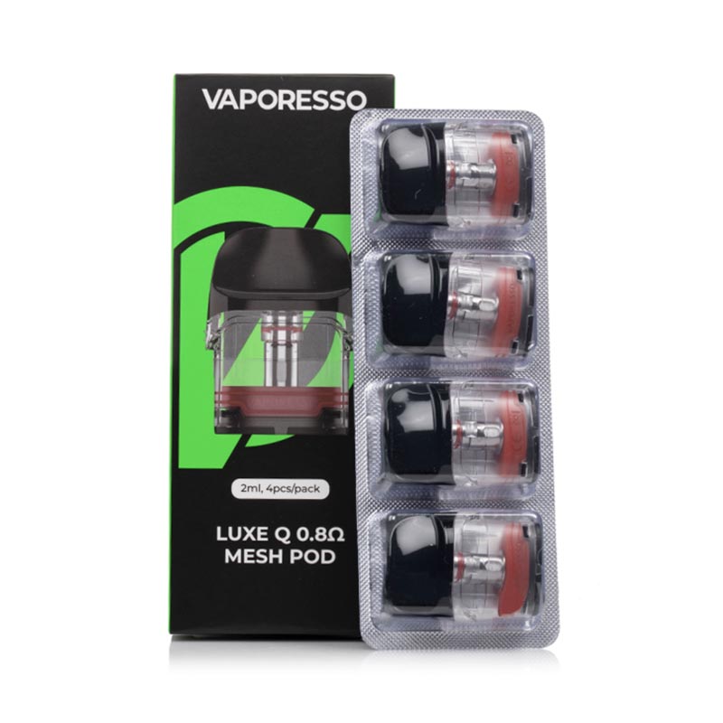 Vaporesso Luxe Q Cartridge 0.8ohm 2ml x4 vapesjersey Vaporesso Luxe Q Cartridge 0.8ohm 2ml x4 vapesjersey