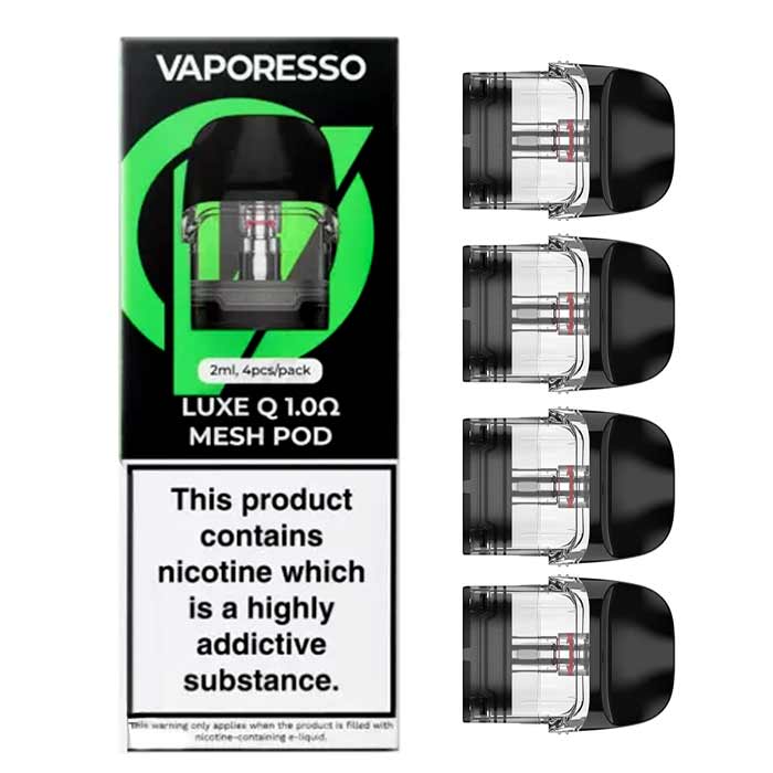 Vaporesso Luxe Q Cartridge 1.0ohm 2ml x4 vapesjersey Vaporesso Luxe Q Cartridge 1.0ohm 2ml x4 vapesjersey