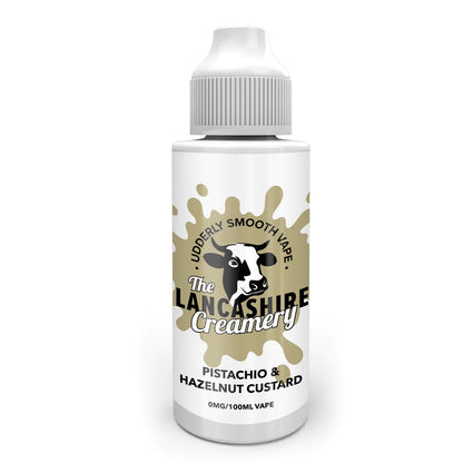 The Lancashire Creamery Pistachio & Hazelnut Custard 100ml 0mg Shortfill