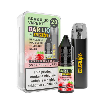 Zeus Grab & Go Kit + 10ml Strawberry Burst 20mg