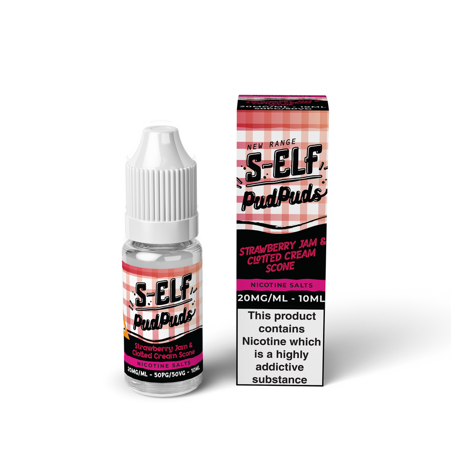 S-Elf Pud Strawberry Jam & Clotted Cream Nic Salt 20mg