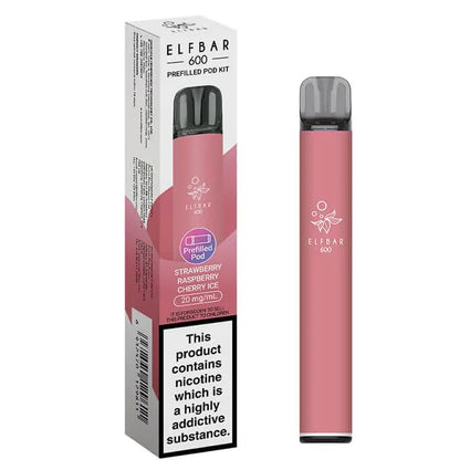 Elfbar 600 Kit Strawberry Raspberry Cherry Ice 20mg