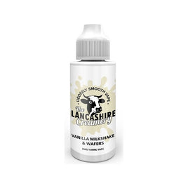 The Lancashire Creamery Vanilla Milkshake Deluxe 100ml 0mg Shortfill