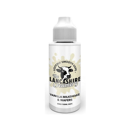 The Lancashire Creamery Vanilla Milkshake Deluxe 100ml 0mg Shortfill