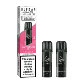 Elf Bar 600 Replacement Pods Watermelon Bubblegum x2 20mg