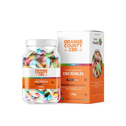 Orange County CBD Gummy Worms 4800mg