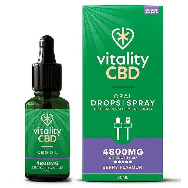 Vitality Oral Drops/Spray 4800mg Berry