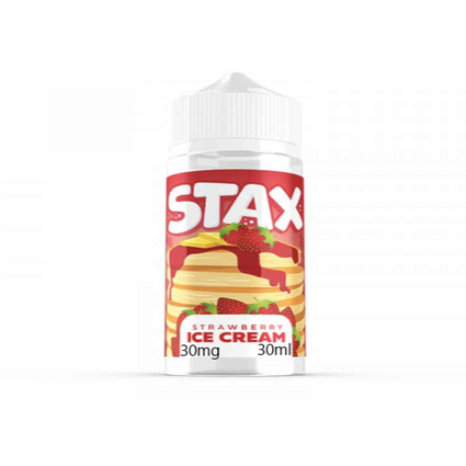 Strapped Stax Strawberry Ice Cream Nic Salt 30mg